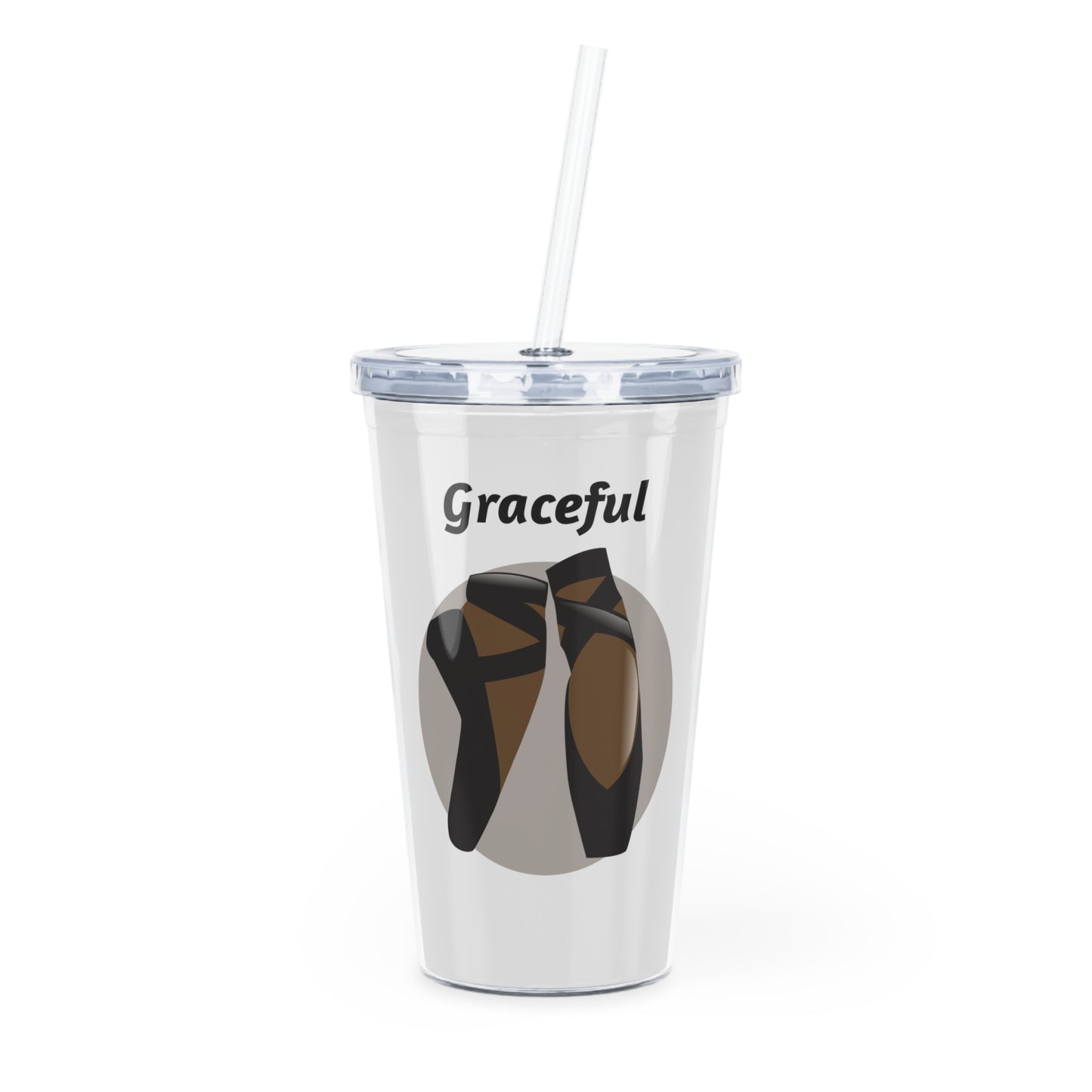 Graceful Pointe Tumbler with Straw