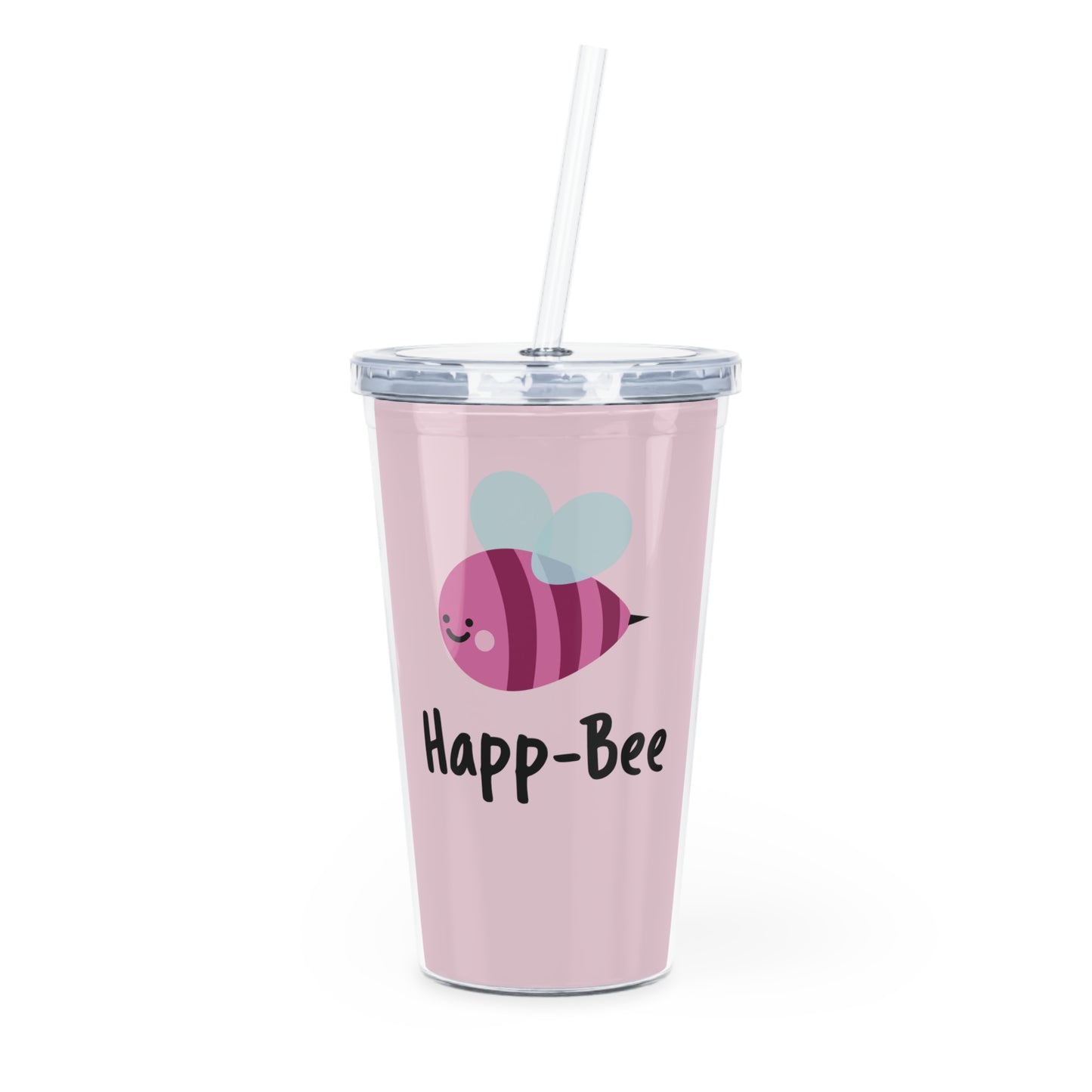 Happ-Bee Tumbler with Straw