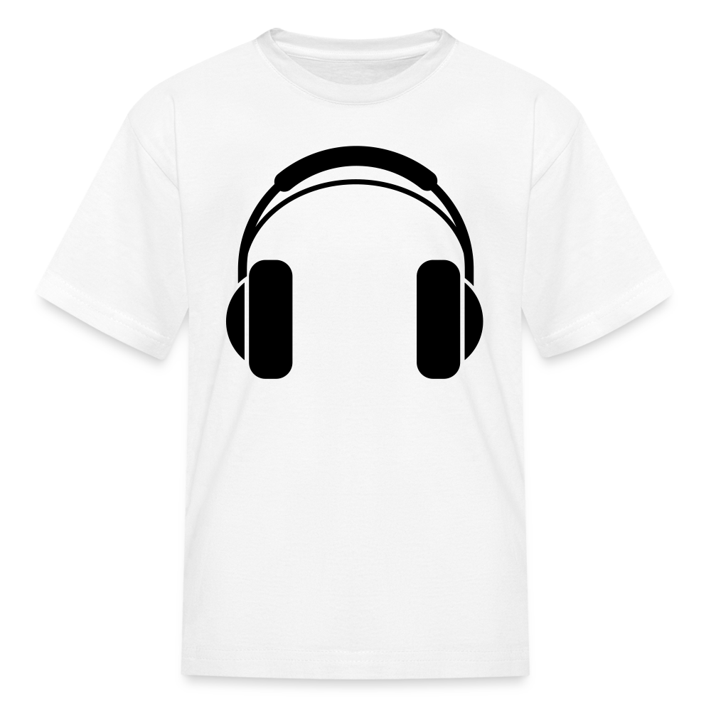 Headphones  Tee - white