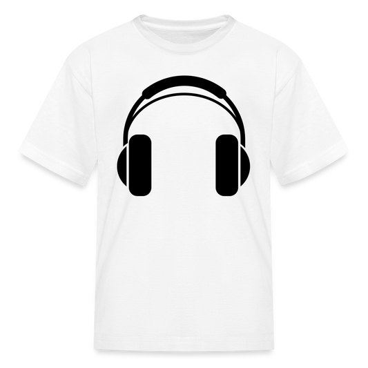 Headphones  Tee - white