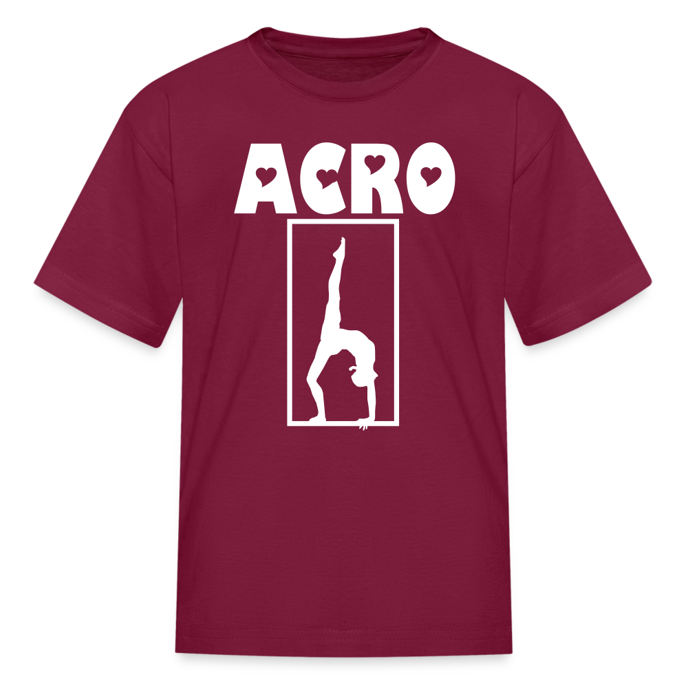 Love Acro Tee (3 colors) - burgundy