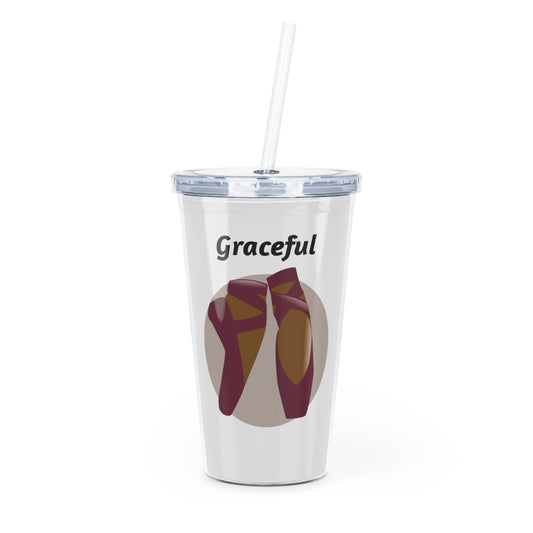 Graceful Pointe Tumbler with Straw