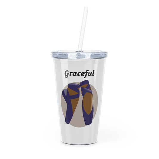 Graceful Pointe Tumbler with Straw