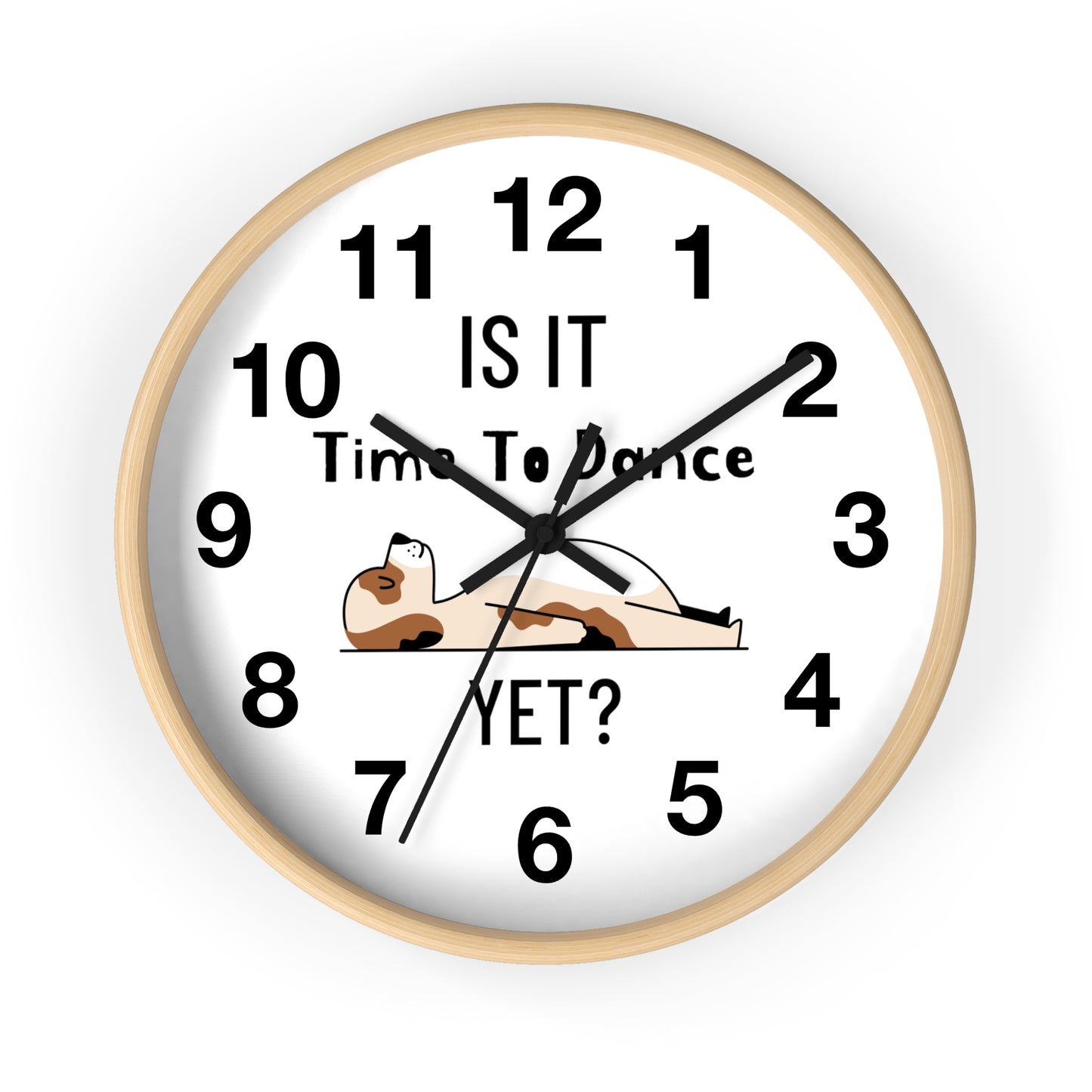 Is It Time To Dance Yet? Wall Clock